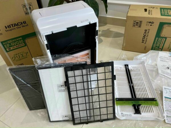 Máy lọc không khí Hitachi EP-NVG110 (80m2) tạo ẩm và tự động làm sạch màng lọc - Ảnh 2