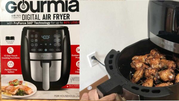 Nồi chiên không dầu Gourmia 6L menu 12 chế độ - Ảnh 5