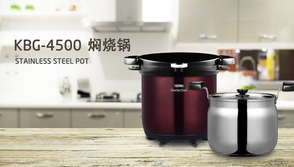 Tổng quan nồi ủ Thermos Shuttle Chef KBG-4500