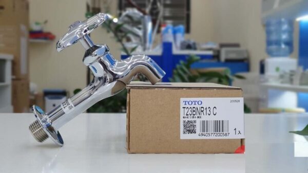 Vòi nước gắn tường TOTO T23BNR13C đồng đúc mạ Crom cao cấp - Ảnh 4