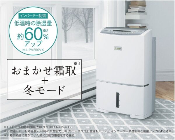 Máy hút ẩm Mitsubishi MJ-PV250VX công suất lớn 24,5L/ngày Cao Cấp - Ảnh 4