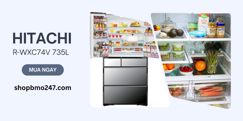 Bannrer tủ lạnh Hitachi R-WXC74V